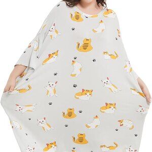 KFUBUO Plus Size Nightgowns for Women One Size S-5XL Oversized Sleep Tshirts Dre